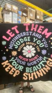 lot 362 image: Let Them Misunderstand Gossip Motivational Wall Art Print