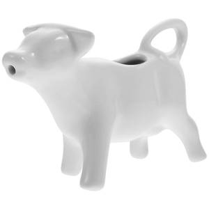lot 11 image: Healeved Ceramic Milk Jug 1.4Oz Cow Creamer Pitcher Animal Shaped Latte Art Cup Porcelain Sauce Container for Coffee Kitchen Dining