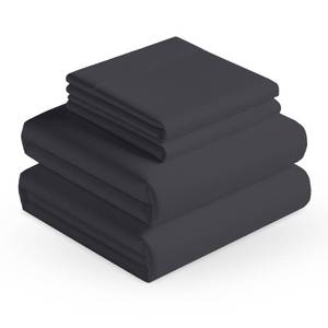 lot 15 image: BLUECLANS 1000 Thread Count Deep Pocket Sheets Twin Dark Grey 4 Piece Bedding Set Egyptian Cotton Cooling Bedsheets 21 Extra Deep Fitted Sheet, Flat Sheet with 2 Pillowcases Sateen Weave Sheets