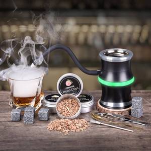 lot 39 image: Electric Whiskey Smoker Kit, Cocktail Smoker Kit with Whiskey Stones & 8 Flavors Wood Chips, Drink Bourbon Old Fashioned Smoker Kit, Whiskey Gifts for Men, Dad, Husband, Boss, Boyfriend