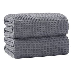 lot 60 image: Robmic 40 x 80 Inches Extra Large Bath Sheets Towels Microfiber Waffle Oversized Bath Towels for Bathroom Quick Dry Lightweight (Green, Bath sheets-2PCS)