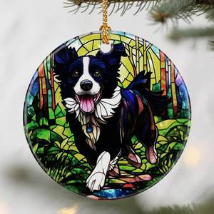 lot 93 image: Loyal Border Collie Ornaments, Dog Christmas Ornaments Christmas Tree Decorations, Holiday Decor, Stocking Stuffers, Gift Ideas, Xmas Gift, Dog Lover Gifts & Pet Lover Gifts