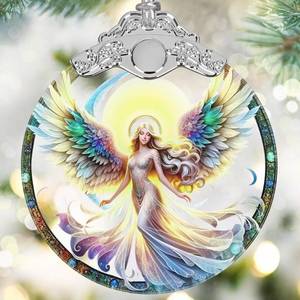 lot 100 image: Jocidea Stained Glass Hanging Decor - Christmas Tree Ornaments - Gifts for Women, Mom