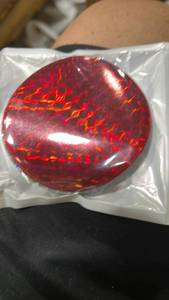 lot 129 image: Red and Orange Fire Pattern Bowling Ball