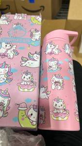 lot 167 image: Thermos Insulated Lunch Box and Water Bottle Set Pink Unicorn