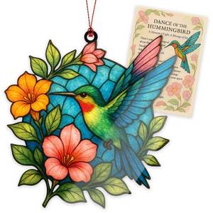 lot 182 image: Hummingbird Gifts for Women - Christmas Ornament 2026 - Beautiful Christmas Ornaments Decorative Hummingbird with Meaningful Story Card Humming Bird Valentines Birthday Teacher Gift