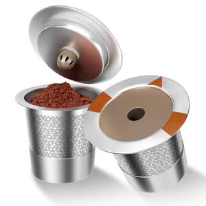 lot 207 image: FAQQMCVY Reusable K Cups and Coffee Pods for Keurig 1.0 & 2.0 Coffee Maker Stainless Steel Coffee Filter(2 pack)