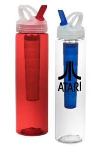 lot 5415 image: 32 oz PET Ice Chill Water Bottle Freedom Lid 30 COMPLETE PCS - INCLUDES SPARE PCS COLORS COMBINATIONS  WILL VARY