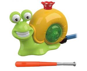 lot 5433 image: Water Sprinkler Baseball Toy for Kids 360 Degree Roating Spray with Baseballs Set - Retail $26