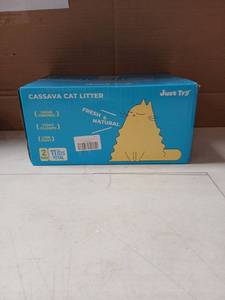 lot 5477 image: Just Try Cassava Cat Litter 2 Pack 11 lbs Total