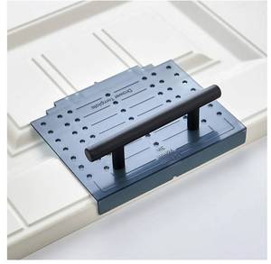 lot 5486 image: Ravinte Cabinet Door Drawer Hardware Installation Template Kit,Small,1 PackDrill Bit Included, Mounting Template Layout, For Cabinet Knobs Pulls, Kitchen Hardware Installation - Retail $8