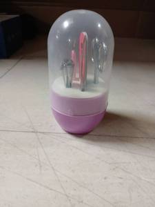 lot 5524 image: Manicurel Set with Storage Dome Purple. Each Individually Boxed. Large Lot of 200 Pieces