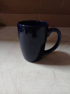 lot 5529 image: Dark Blue Ceramic Coffee Mug with Handle Lot of 36 Cups