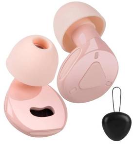 lot 19462 image: Ear Plugs for Sleeping Noise Cancelling, Adjustable Passive Earplugs for Concerts & Festivals,Reusable Hearing Protection for Sleep,Work,Focus,Travel, Pink - Retail $10