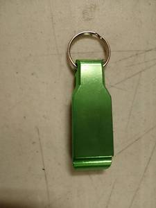 lot 19490 image: Green Keychain Bottle Opener with Split Ring Lot of 50