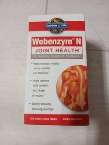 lot 19513 image: Garden of Life Wobenzym N Joint Health 200 Tabs EXP 082025