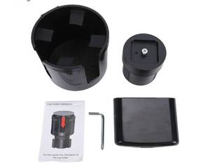 lot 19573 image: Sorandy 2 in 1 Car Cup Holder Expander with Phone & Drink Holder, Fits 4.2 Inch Bottles, Adjustable .6-3.9 Inches, Non Slip Silicone Pads, for Wallet, Keys, Card Storage - Retail $20