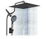 Cobbe 12'' Rain Shower Head Combo (Square 12", Matte Black) - Retail: $70