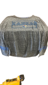 lot 205 image: Kansas Jayhawks Long Sleeve T-Shirt Size L - Retail $15