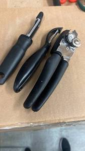 lot 216 image: Canner Opener and 2 Peelers  - Retail $15