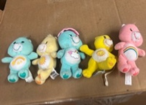 lot 225 image: Care Bears Plush Toy Collection Set of 5 - Retail $15
