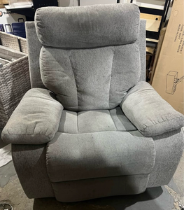 lot 248 image: Gray Fabric Recliner Chair - Retail $150