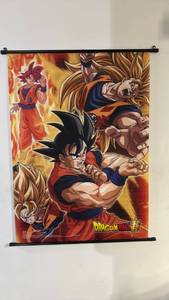 lot 293 image: Dragon Ball Super Wall Scroll Poster with Black Hanging Rod