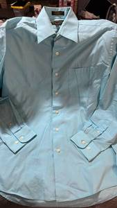 lot 306 image: Alexander Julian Colours Light Blue Dress Shirt Size S 14-14.5