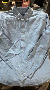 lot 307 image: George Classic Fit Button-Down Shirt Size M (38-40) Light Blue