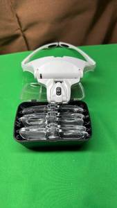 Head-Mounted LED Magnifying Glasses with Multiple Lenses - Retail: $45
