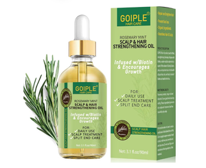 lot 531 image: Rosemary Oil for Hair Growth, 3.1 FL OZ, Pure Natural Scalp Oil with Essential Oils, Nourishing Treatment for Split Ends, Dry Scalp