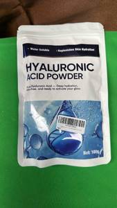 lot 533 image: Pure Hyaluronic Acid Powder for Skin & Face, Hyaluronic Acid Serum Powder, Low Molecular Weight, DIY Serums for Deep Penetration and Organic Skin & Body Hydration - Retail $18