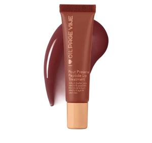 lot 536 image: Pout Preserve Hydrating Peptide Lip Treatment,Shiny Lip Stain Tint,Long Lasting Lip Gloss Plumping Lip Oil - Retail $10