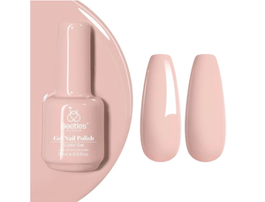 lot 543 image: beetles Nude Gel Nail Polish, 1Pcs 0.5Oz 15ml Sheer Pink Gel Polish Light Nude Nail Polish Neutral Soak off Uv Led Lamp Needed Manicure for Home Salon Nail Art DIY Summer Nails - Retail $12
