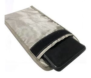 lot 552 image: Security Pouch Anti-Radiation Cell Phone Sleeve Signal Block Pouch Shield EMF 5G Protection RF GPS RFID Privacy Case Covers Smartphone Electronic Devices Anti-Tracking Wallet - Retail $10