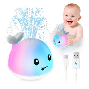 lot 561 image: Baby Bath Toys for Kids Ages 1-3 & Babies 6-12 Months, Light Up Whale Sprinkler Summer Water Pool Toys for Infant Toddlers 1 2 3 Year Old Boys Girls Birthday Gifts Newborn Essentials - Retail $10