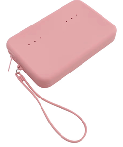 lot 570 image: Silicone Phone Holder for Bags, Zipper Pouch with 10 Press Buttons, Large Capacity Beach Bag Accessories for Phone and Sunglasses - Retail $12