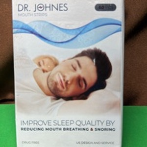 lot 614 image: Dr, Johnes Moth Strips - Improves Sleep Quality By Reducing Mouth Breathing and Snoring. Reduces Dry Mouth and Helps you Get a More Restful Sleep. - Retail $15