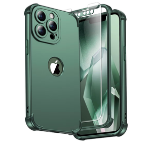 lot 617 image: ORETECH for iPhone 13 Pro Max Case, with Screen Protector 15 Ft Military Grade Drop Test Camera Protection 360° Shockproof Slim Thin Phone Case for iPhone 13 Pro Max Cover 6.7 - Green - Retail $14