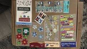 lot 623 image: Scrapbooking Sticker Lot - Holiday, Speech Bubble, Cross & New Year Themes - Retail $12
