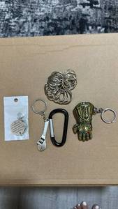lot 631 image: Mixed Keychain and Key Ring Lot - Retail $18
