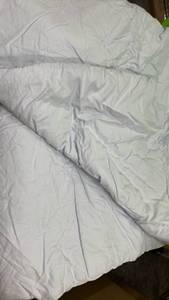 lot 641 image: QueenFull Reversible Lightest Blue Down Alternative Comforter - Retail $30