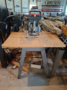 lot 1534 image: Craftsman 3 HP 10-In. Contractor Series Radial Arm Saw