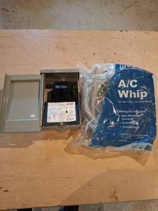 lot 1554 image: AC Disconnect with AC Whip Wiring Kit