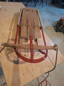 lot 1564 image: Wooden Sled