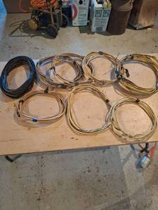 lot 1580 image: Lot of 7 Coils Electrical Wire - Mixed Gauges