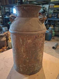 lot 1592 image: Large Metal Milk Can