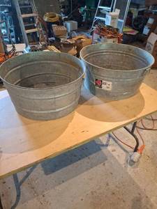 lot 1599 image: (2) Wash Tub