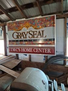 lot 1693 image: Dualite Gray Seal Paint Sign