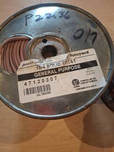 lot 1715 image: 2 Rolls Honeywell 184 Solid TSTAT Wire